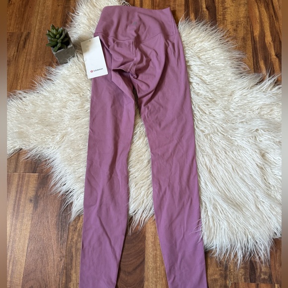 Lululemon Align Ribbed High Rise Pant 28” Pink NWT - Picture 6 of 7